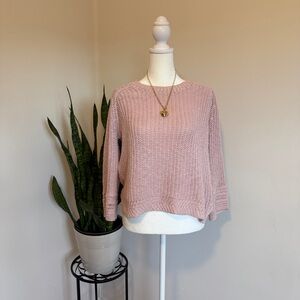 Madewell | Light Pink Crew Neck Sweater